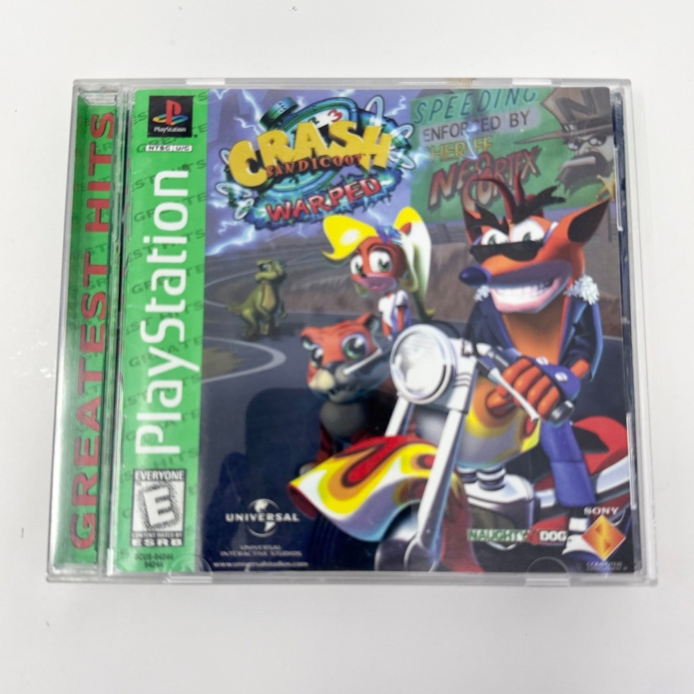 Crash Bandicoot 3: Warped (Sony PlayStation 1 PS1) CIB Complete Tested Working